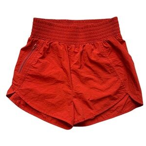 ZENANA Women’s Rust Windbreaker Smocked Waist‎ Athletic Running Shorts Medium